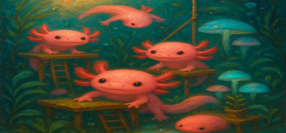 Axolotl Rancher — cozy axolotl creature-collecting tycoon game