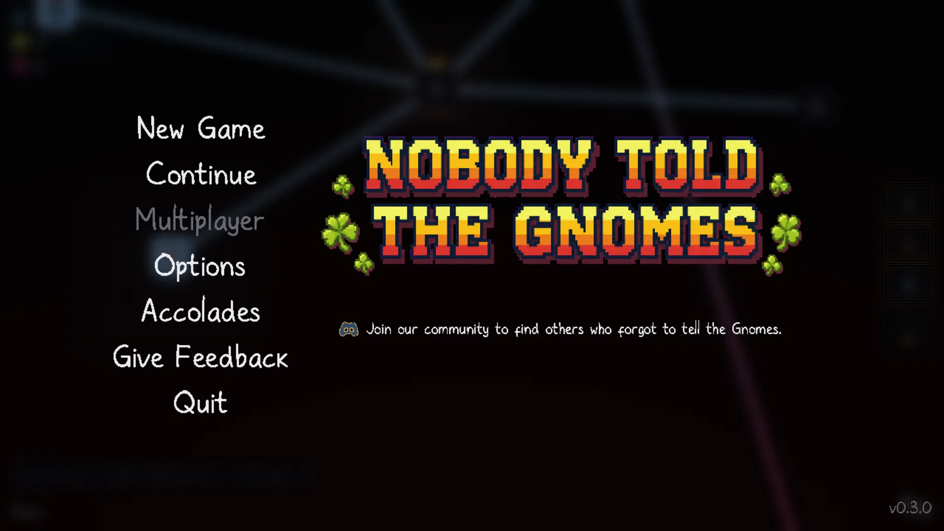 Nobody Told The Gnomes controls
