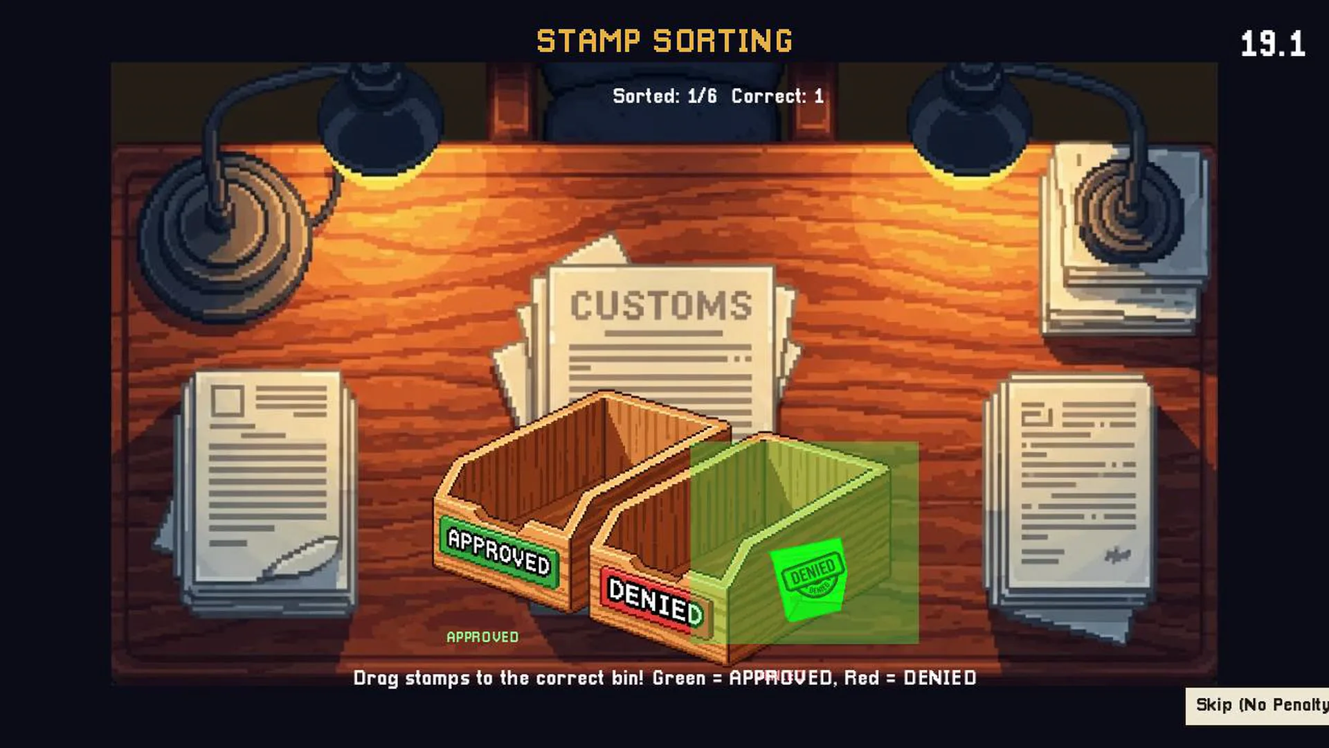 Spud Customs gameplay screenshot