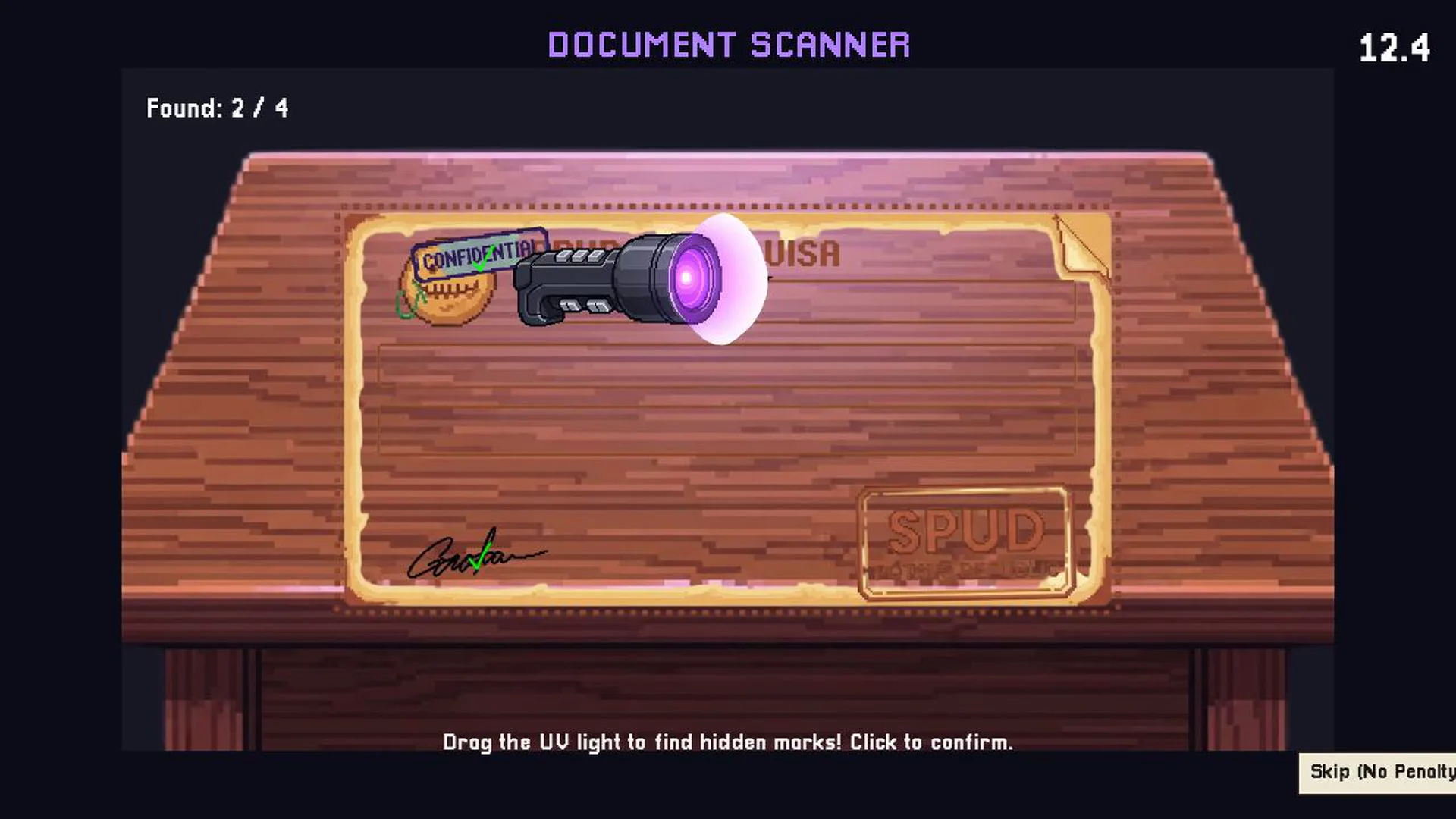 Spud Customs gameplay screenshot